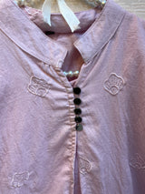 1465 Korean Floral Coordset - Baby Pink