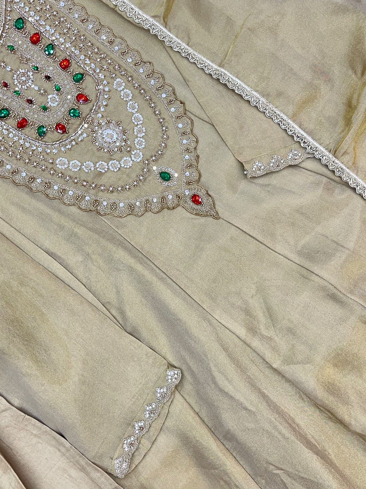 1463 Pakistani Party Wear - Beige