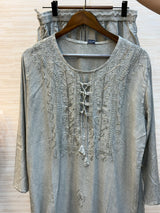 212 kashmiri rayon cordset - grey