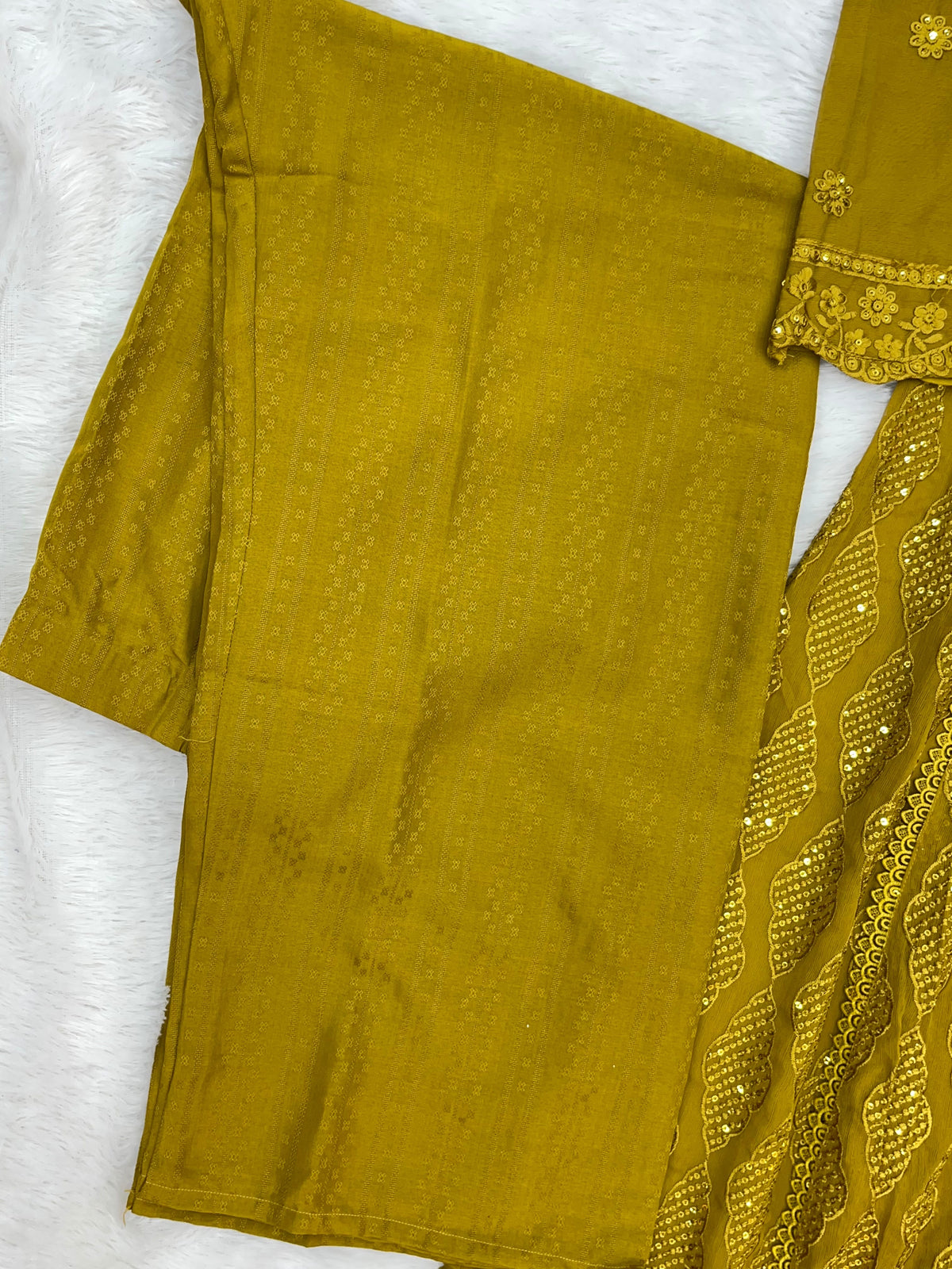 1464 Pakistani Party Wear - Mustard Yellow