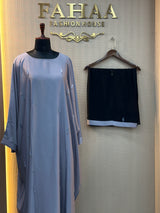043 Premium Grey Abaya