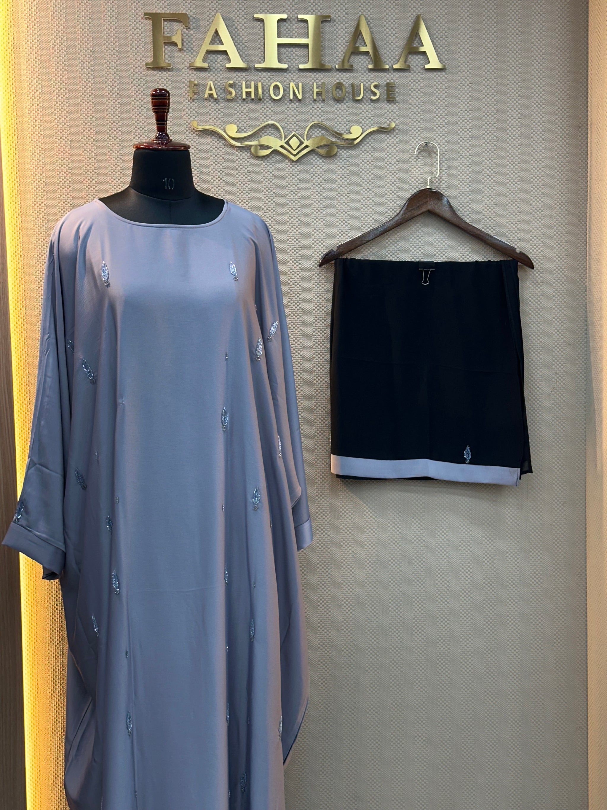 043 Premium Grey Abaya