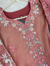 1477 Pakistani Party Wear - Copper Brown