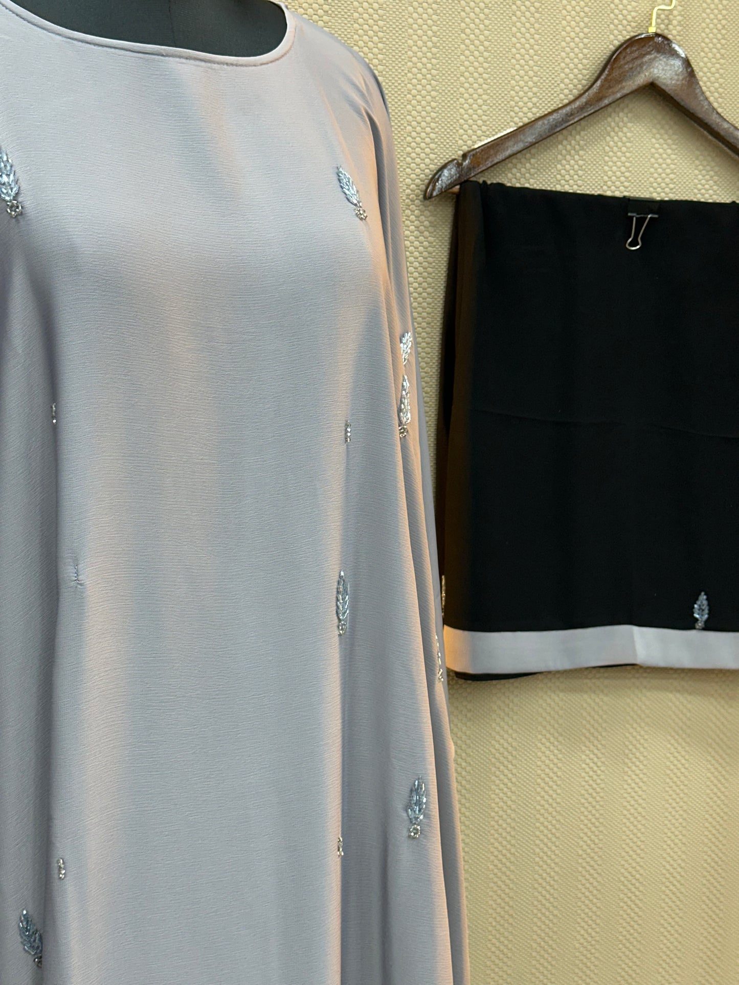 043 Premium Grey Abaya