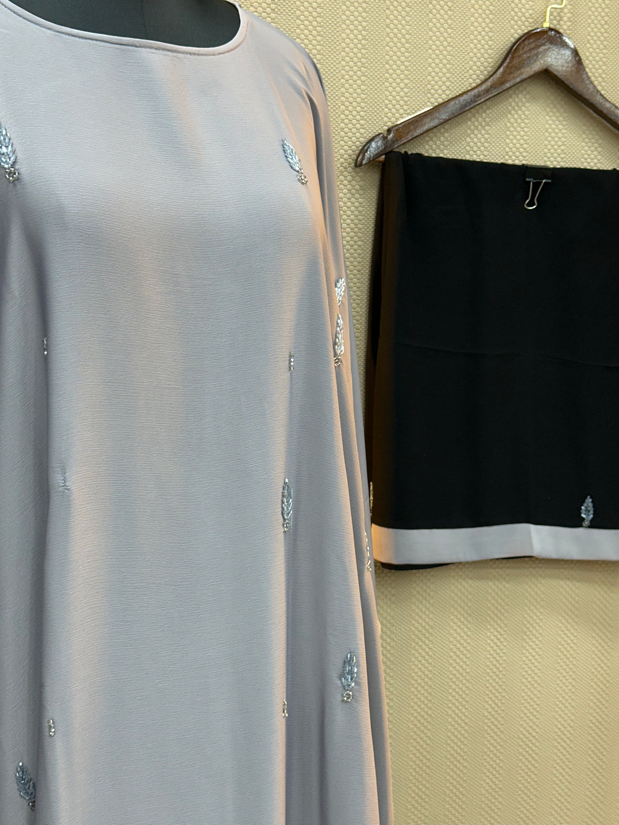 043 Premium Grey Abaya