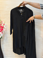 209 rayon cotton cord sets - black