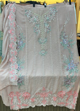 1483 Pakistani Unstitched Party Wear - Nude Peach