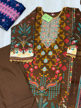 253 embroidered cotton suit