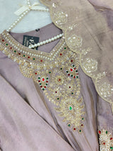 1476 Pakistani Party Wear - Taupe
