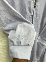 1465 Korean Foral Coordset - Lilac Grey
