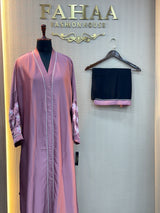 042 Pink Flower Straight burkha