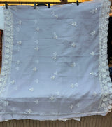 1469 Pakistani Unstitched Party Wear - Ice Grey