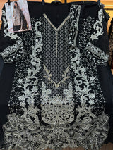 1467 Pakistani Unstitched Party Wear - Black