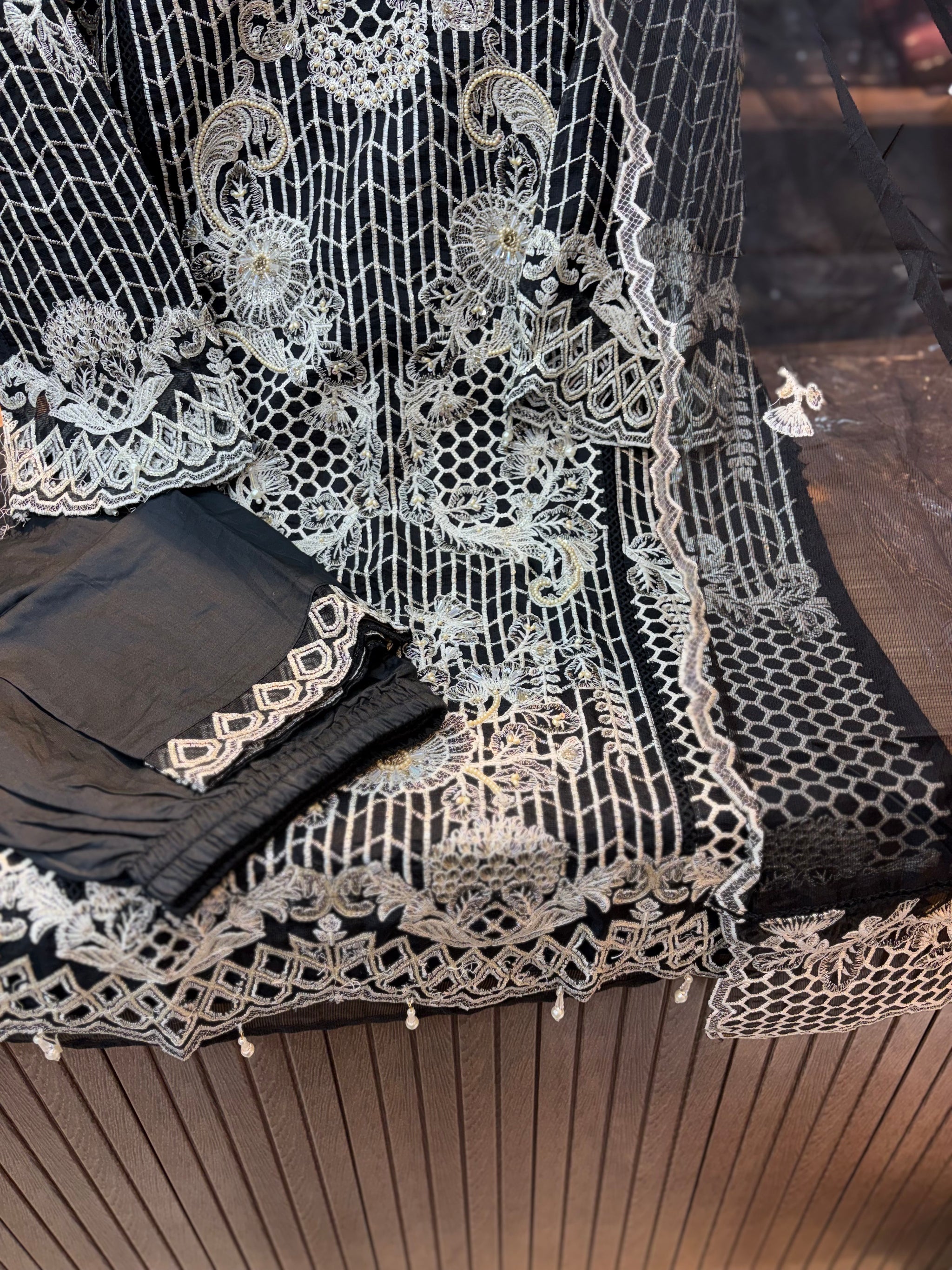 269  Mushk party wear - Black