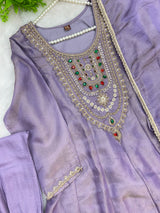 1463 Pakistani Party Wear - Lavender