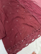 1475 Pakistani Party Wear - Maroon