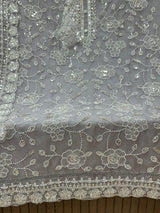 1469 Pakistani Unstitched Party Wear - Ice Grey