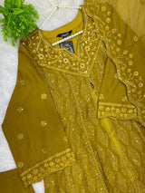 1464 Pakistani Party Wear - Mustard Yellow