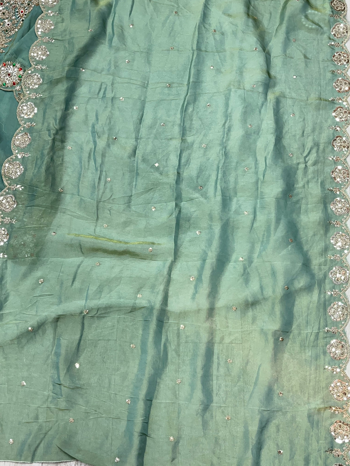 1476 Pakistani Party Wear - Mint Green