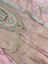 1463 Pakistani Party Wear - Peach Pink