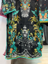 217 embroidered cotton suit