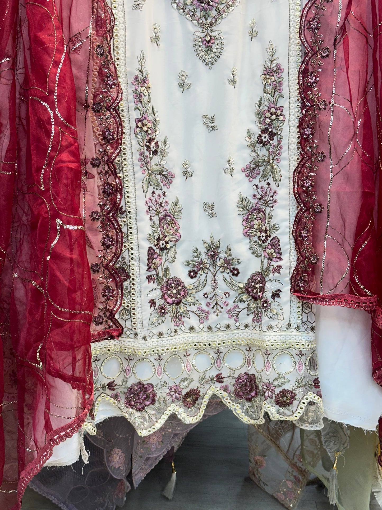 165 heavy party wear unstitched