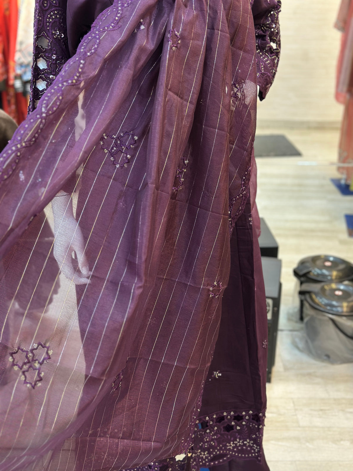 1475 Pakistani Party Wear - Wine