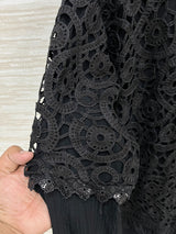 1496 Korean Crochet Coordset - Black