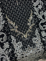 1467 Pakistani Unstitched Party Wear - Black