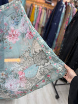 268 party wear - Sky blue