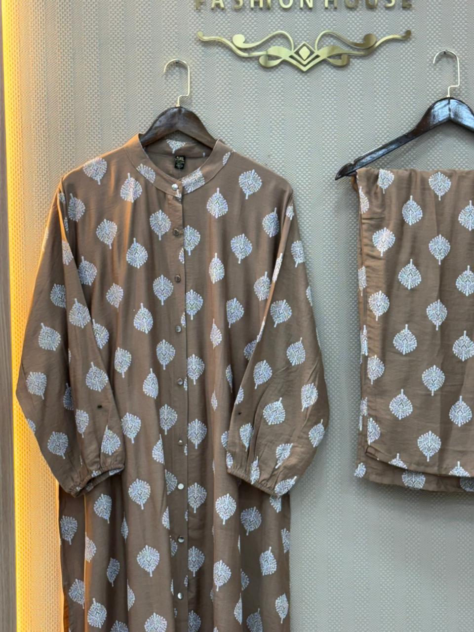 Lawn Maroon Stitched Suit - Zellbury