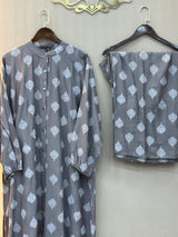 Lawn Beige Stitched Suit - Zellbury