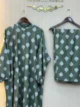 Lawn Mehndi Stitched Suit - Zellbury