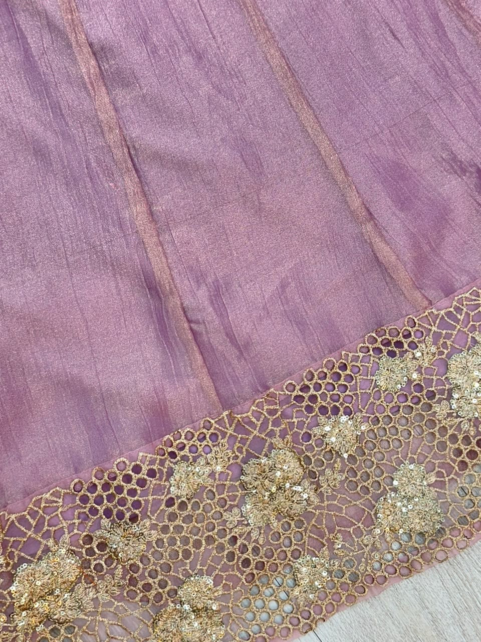 1527 Pakistani Anarkali Gown - Mauve