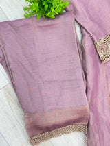 1527 Pakistani Anarkali Gown - Mauve