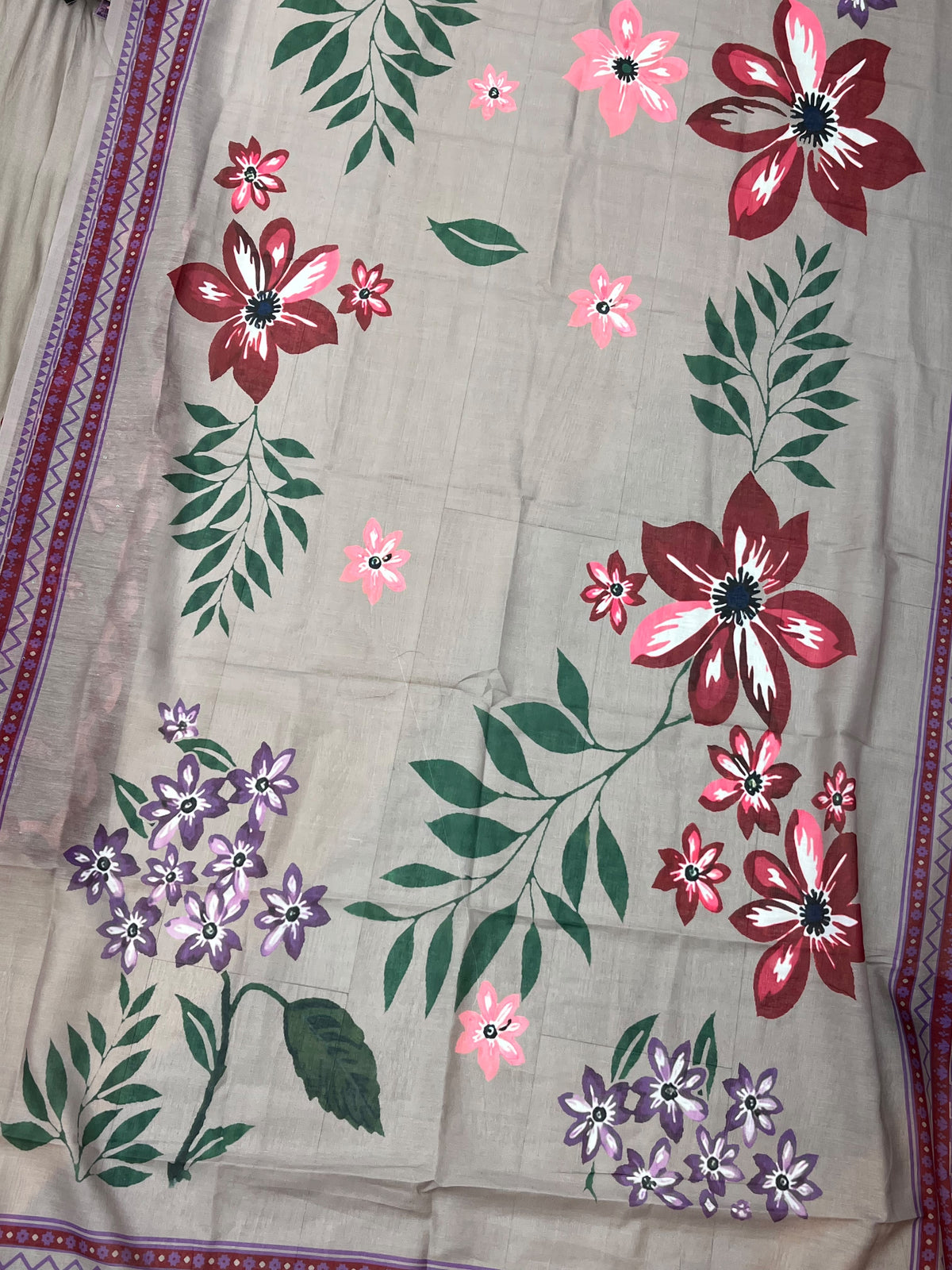 1526 Pakistani Heavy Lawn - Nude Brown