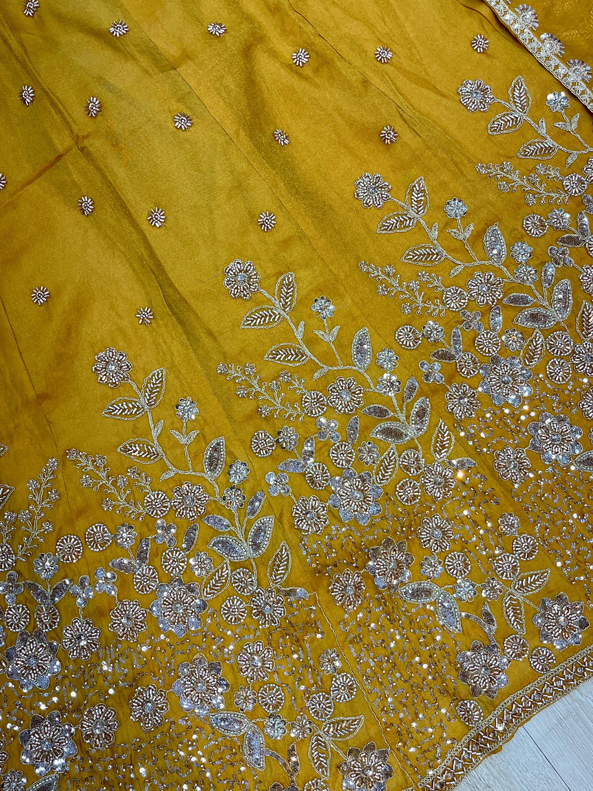 1525 Pakistani Heavy Partywear - Mustard