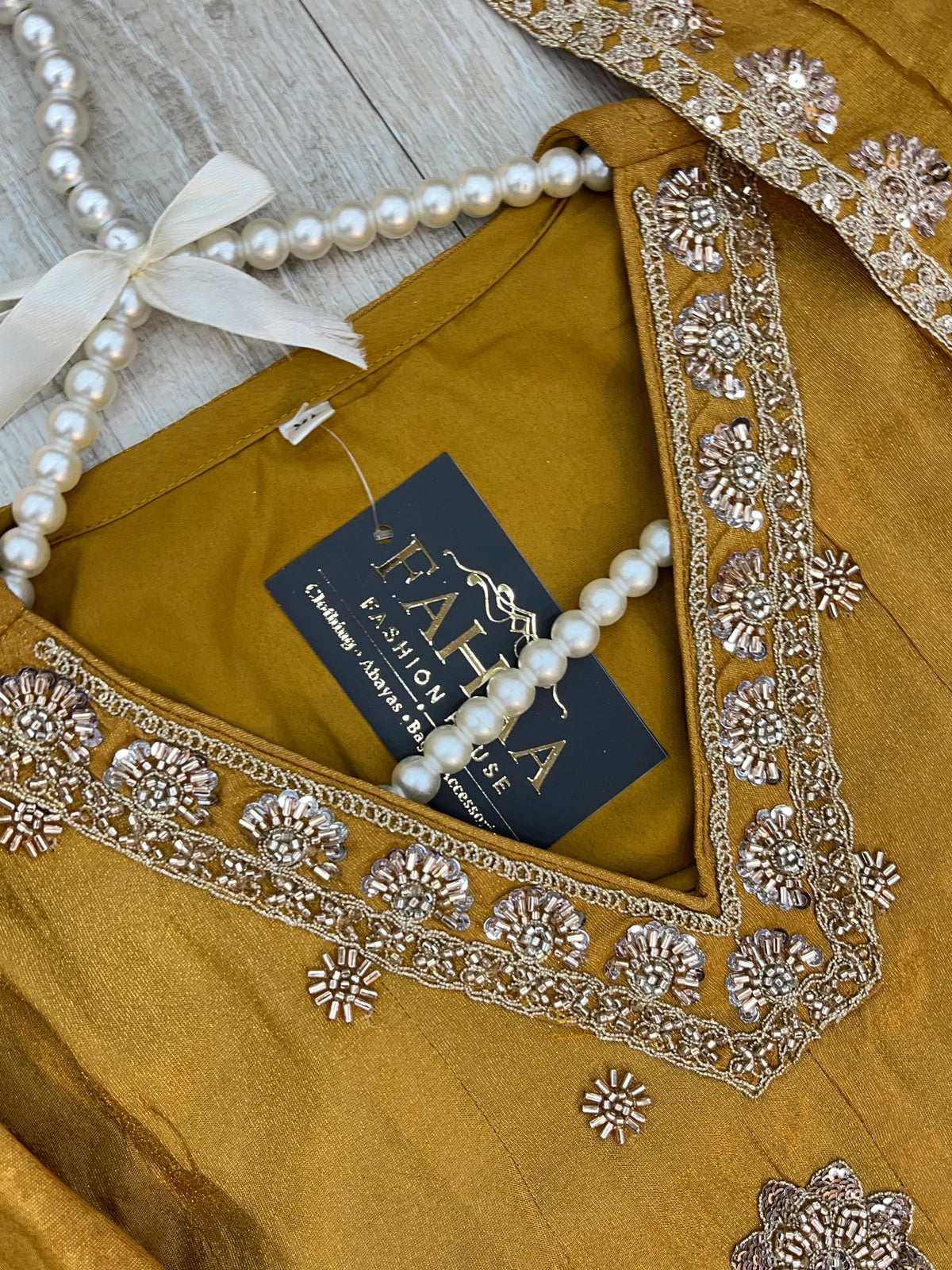 1525 Pakistani Heavy Partywear - Mustard