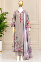 1526 Pakistani Heavy Lawn - Nude Brown