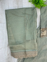 1527 Pakistani Anarkali Gown - Mint Green