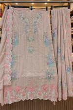 1483 Pakistani Unstitched Party Wear - Nude Peach