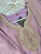 1527 Pakistani Anarkali Gown - Mauve