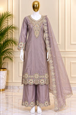 1476 Pakistani Party Wear - Taupe