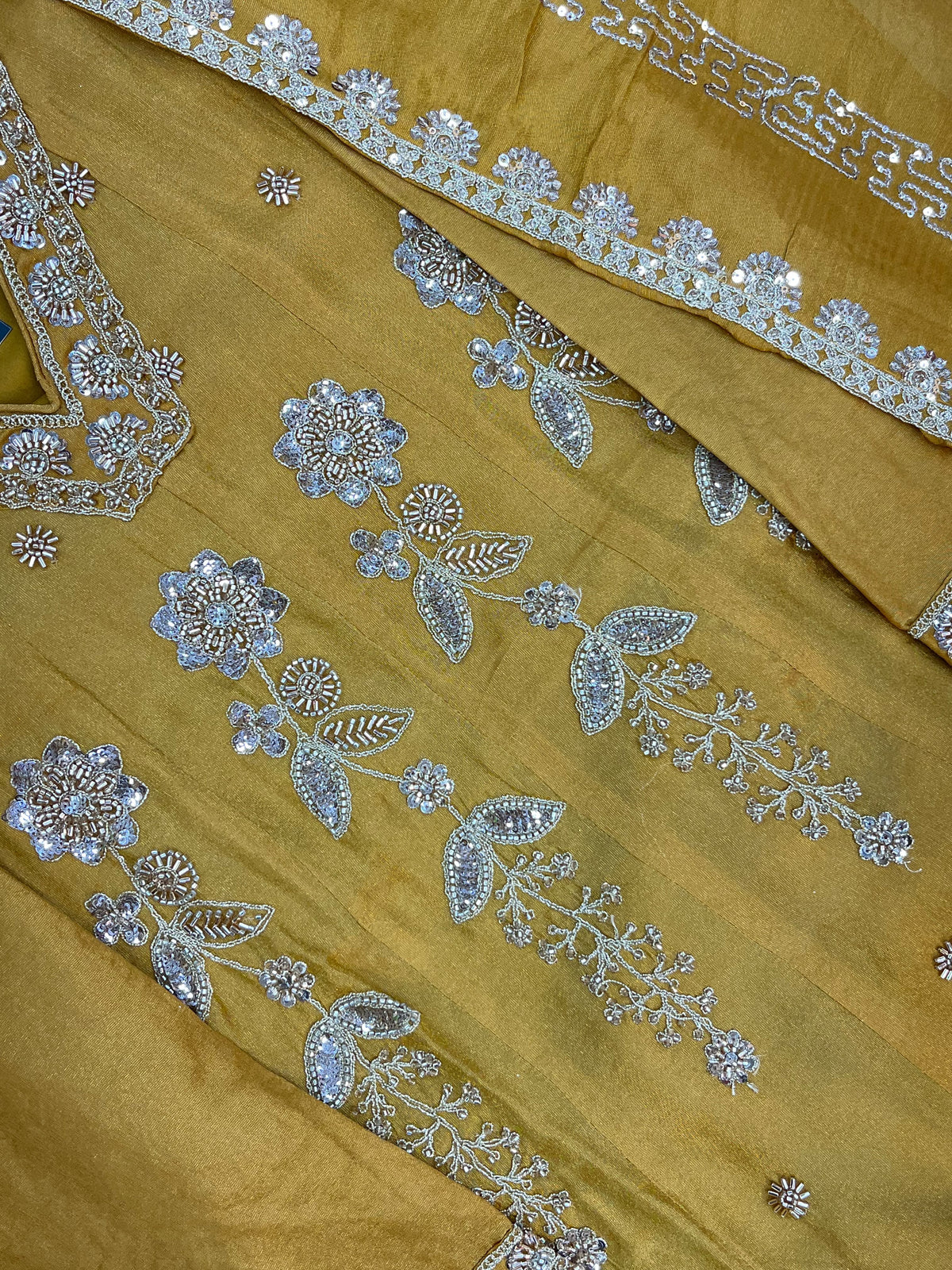 1525 Pakistani Heavy Partywear - Mustard