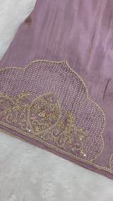 1425 Pakistani Sharara Set - Lilac