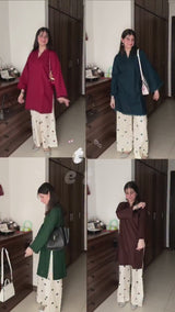 233 Viscose Rayon Cord Set - Red