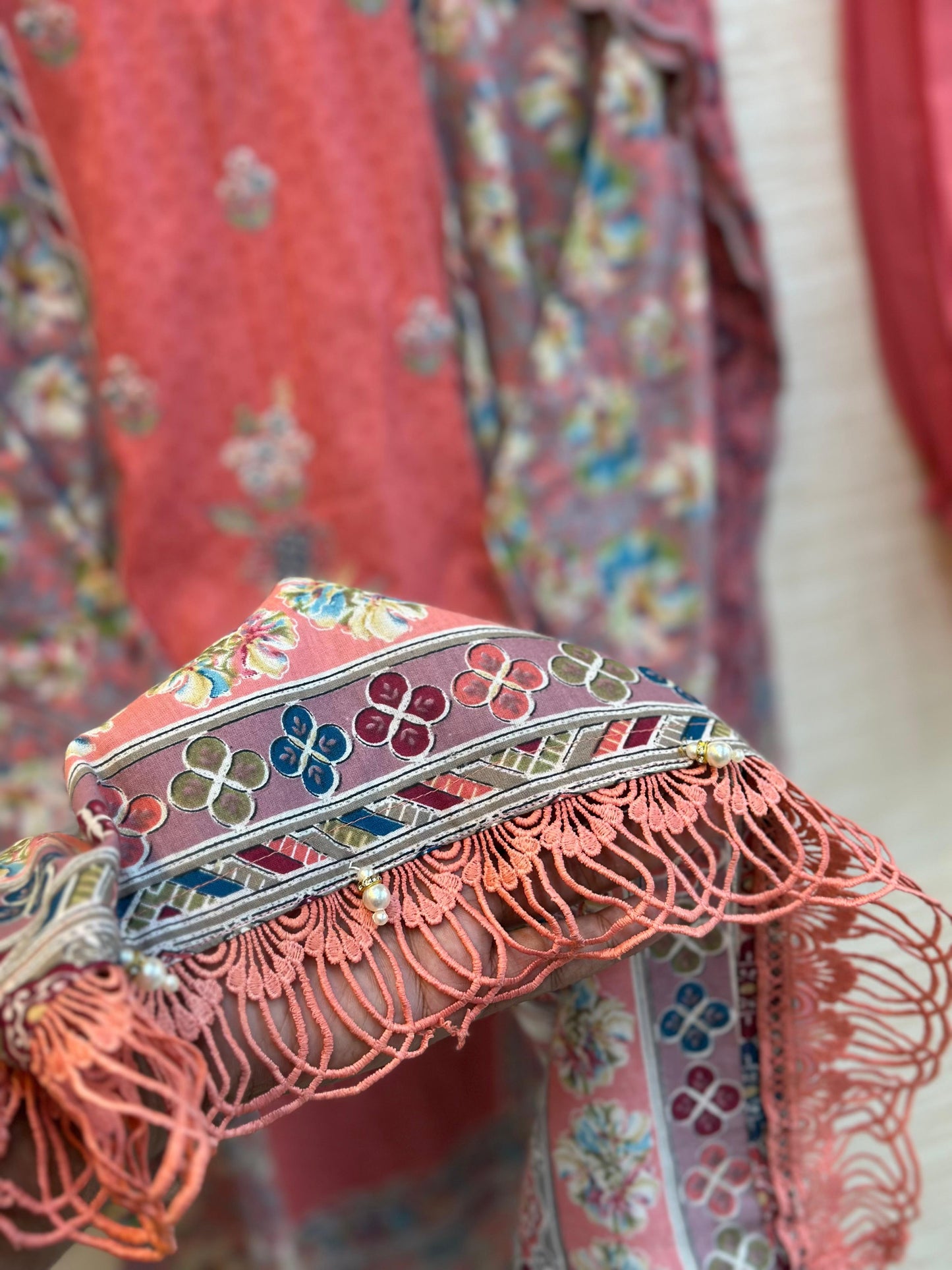 406 Floral Lawn Suit