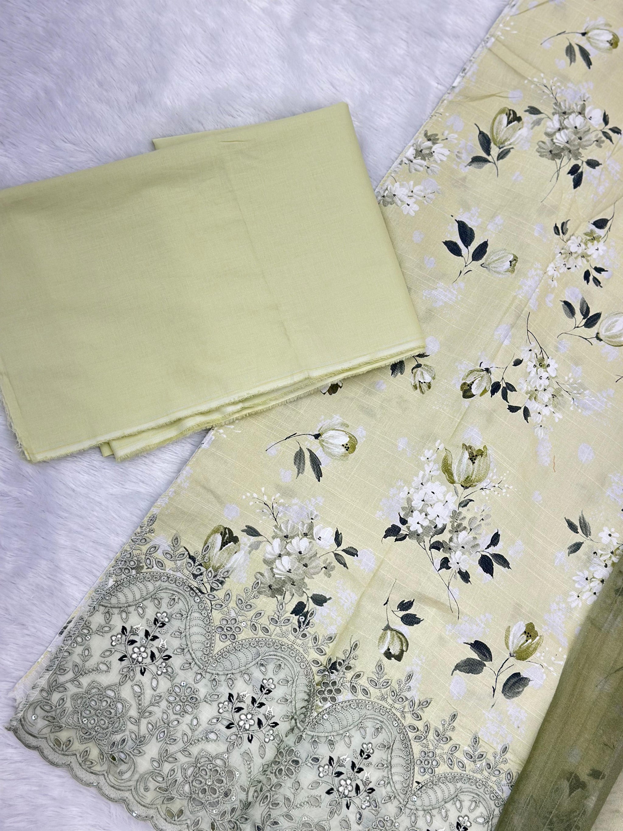 886 Unstitched OG Areeba by Tawakkal Fabrics Embroidered Lawn Suit