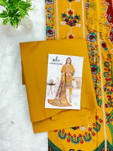 1407 Unstitched Casual Cotton Suit