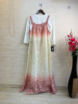 996 Floral Flare Coord Set - Dusty Rose